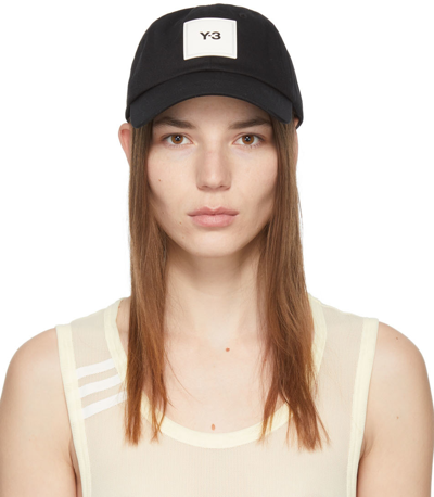 Y-3 BLACK SQL LOGO CAP