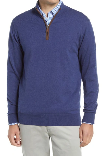 PETER MILLAR SONOMA QUARTER ZIP PULLOVER SWEATER