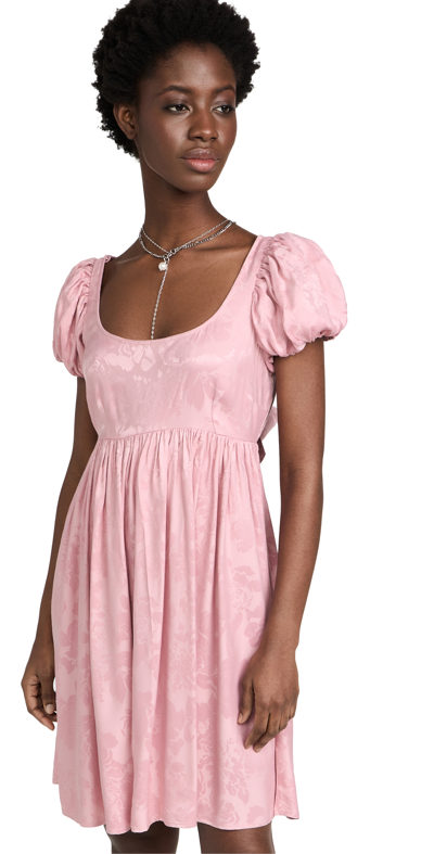 BYTIMO JACQUARD OPEN BACK DRESS