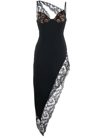 chinese dress ladies LACE TRIM DETAIL MINI DRESS – David Koma main image 1