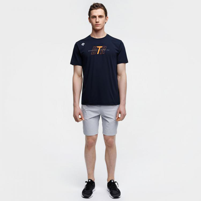 DESCENTE 迪桑特 RUNNING TOUGH面料 男子针织短袖T恤