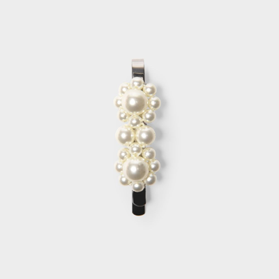 SIMONE ROCHA MINI FLOWER HAIR CLIPS - SIMONE ROCHA - PEARL - WHITE