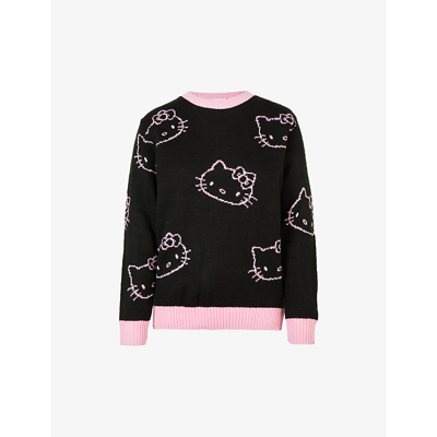 SKINNY DIP SKINNYDIP X HELLO KITTY GRAPHIC-PRINT KNITTED JUMPER