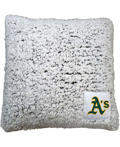 LOGO BRANDS OAKLAND ATHLETICS 16" X 16" FROSTY SHERPA PILLOW