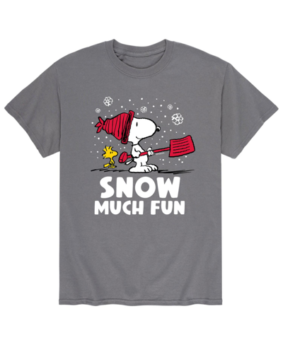 AIRWAVES MEN'S PEANUTS SNOW MUCH FUN T-SHIRT