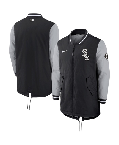 NIKE MEN'S NIKE BLACK CHICAGO WHITE SOX DUGOUT PERFORMANCE FULL-ZIP JACKET