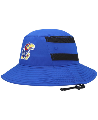 ADIDAS ORIGINALS MEN'S ADIDAS ROYAL KANSAS JAYHAWKS 2021 SIDELINE AEROREADY BUCKET HAT