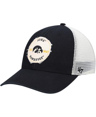 47 BRAND MEN'S '47 BLACK IOWA HAWKEYES HOWELL MVP TRUCKER SNAPBACK HAT