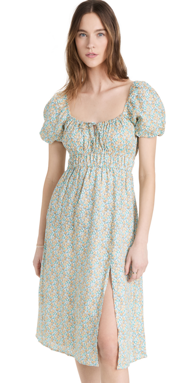 FAITHFULL THE BRAND TERINA MIDI DRESS