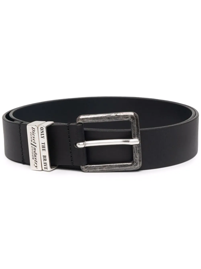 DIESEL B-GUARANTEE-A LEATHER BELT