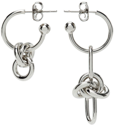 JUSTINE CLENQUET SILVER DARIA EARRINGS