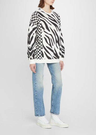 R13 COURTNEY CROPPED SLIM-LEG FADED JEANS