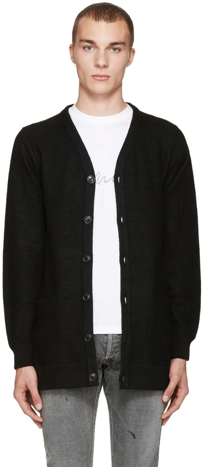 Shop Visvim Black Selmer Long Cardigan