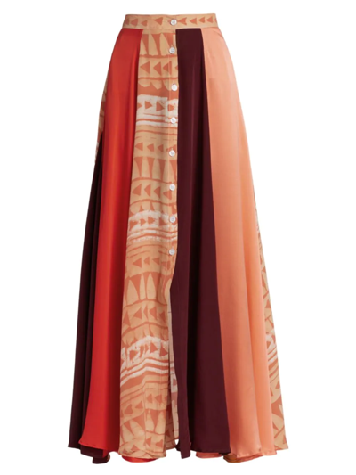 STUDIO 189 WOMEN'S MASQUERADE BUTTON-FRONT A-LINE MAXI SKIRT