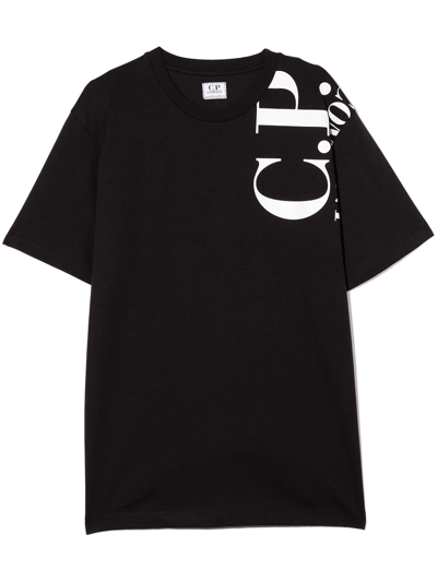 C.P. COMPANY TEEN LOGO-PRINT COTTON T-SHIRT