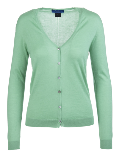 FEDELI FEDELI LIGHT GREEN WOMAN CARDIGAN