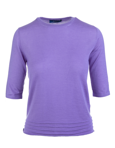 FEDELI FEDELI WOOL LIGHT VIOLET TOP