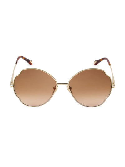 CHLOÉ WOMEN'S JONI 60MM BUTTERFLY SUNGLASSES