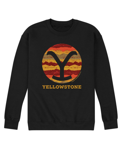 AIRWAVES MEN'S YELLOWSTONE RANCH PATTERN FILL FLEECE SWEATSHIRT