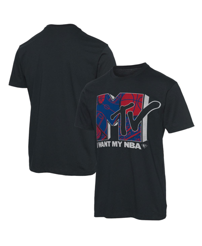 JUNK FOOD MEN'S BLACK NBA X MTV I WANT MY T-SHIRT