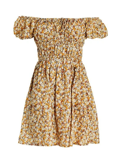 FAITHFULL THE BRAND VIOLA COTTON MINI DRESS