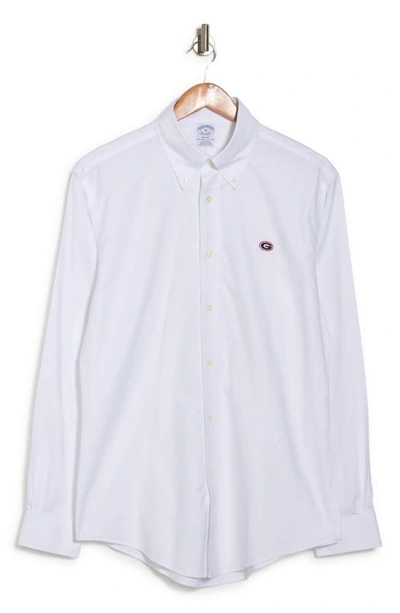 BROOKS BROTHERS UNIVERSITY OF GEORGIA COLLEGIATE POPLIN SHIRT