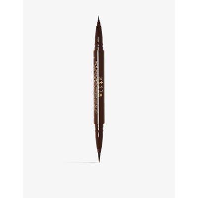 STILA DARK BROWN STAY ALL DAY DUAL-ENDED WATERPROOF LIQUID EYELINER 1ML