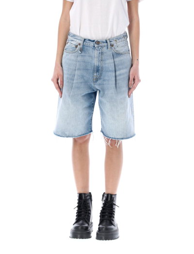 R13 DAMON PLEATED RELAXED SHORT