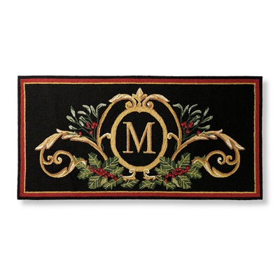 FRONTGATE FELIZ MONOGRAMMED DOOR MAT