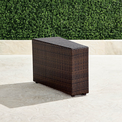 FRONTGATE PASADENA II END TABLE IN BRONZE WICKER