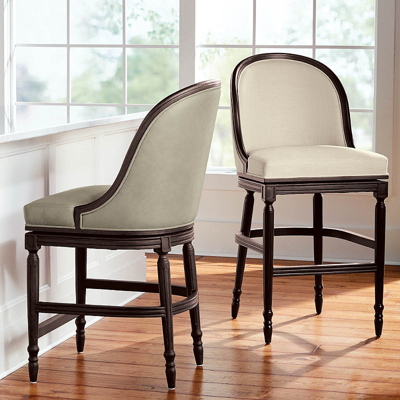 FRONTGATE SAVOY SWIVEL BAR & COUNTER STOOL