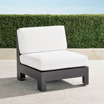 FRONTGATE ST. KITTS MODULAR SEATING COLLECTION IN IN MATTE BLACK ALUMINUM