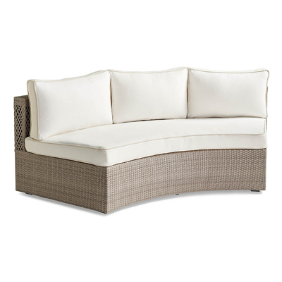 FRONTGATE PASADENA II MODULAR SOFA IN DOVE WICKER