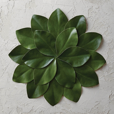 FRONTGATE SET OF 4 MAGNOLIA LEAF PLACEMATS