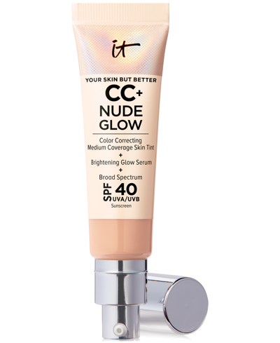 IT COSMETICS CC+ NUDE GLOW LIGHTWEIGHT FOUNDATION + GLOW SERUM SPF 40
