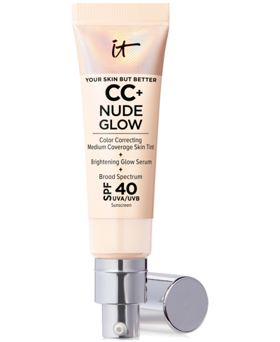 IT COSMETICS CC+ NUDE GLOW LIGHTWEIGHT FOUNDATION + GLOW SERUM SPF 40