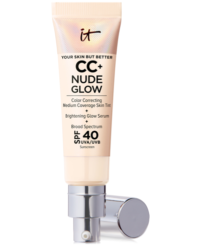 IT COSMETICS CC+ NUDE GLOW LIGHTWEIGHT FOUNDATION + GLOW SERUM SPF 40