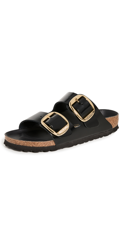 BIRKENSTOCK ARIZONA BIG BUCKLE SANDALS BLACK