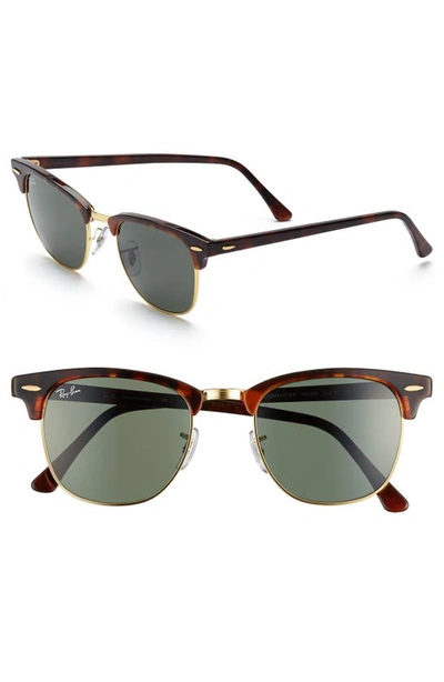 RAY BAN CLASSIC CLUBMASTER 51MM SUNGLASSES