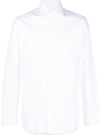 BARBA NAPOLI LONG-SLEEVE POPLIN SHIRT