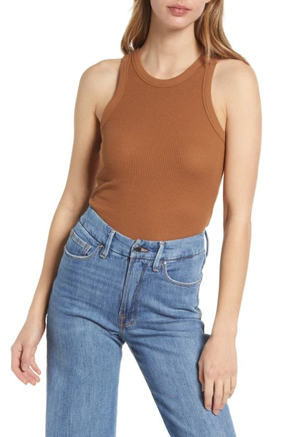 GOOD AMERICAN '90S THERMAL RACERBACK TANK