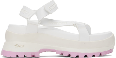 STELLA MCCARTNEY WHITE TRACE SANDALS