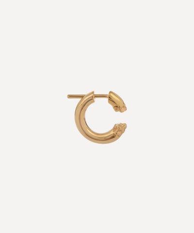 MARIA BLACK GOLD-PLATED TERRA 14 SINGLE HOOP EARRING