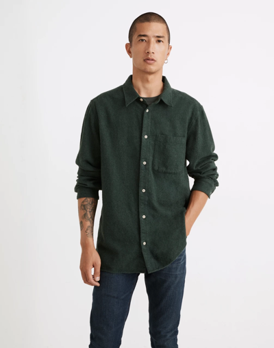 MADEWELL SUNDAY FLANNEL PERFECT LONG-SLEEVE SHIRT