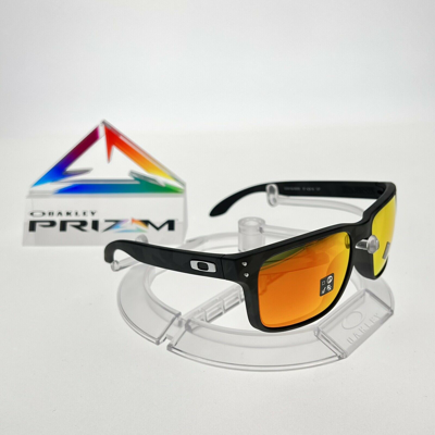 OAKLEY NEW OAKLEY HOLBROOK SUNGLASSES BLACK CAMO PRIZM RUBY OO9102-E955 AUTHENTIC