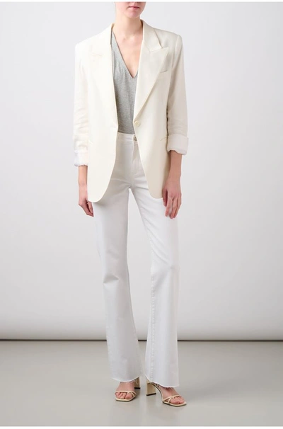 PAIGE HIGH RISE LAUREL CANYON BOOTCUT JEAN IN CRISP WHITE