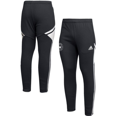 ADIDAS ORIGINALS ADIDAS BLACK/WHITE CHARLOTTE FC TRAINING AEROREADY PANTS