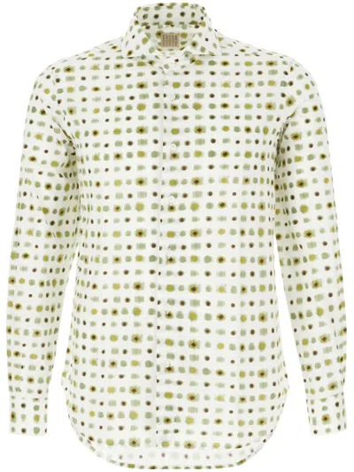 4FF ABSTRACT-PRINT COTTON SHIRT