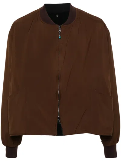 4SDESIGNS REVERSIBLE CROPPED BOMBER JACKET