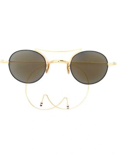THOM BROWNE EAR CUFF BEADED SUNGLASSES